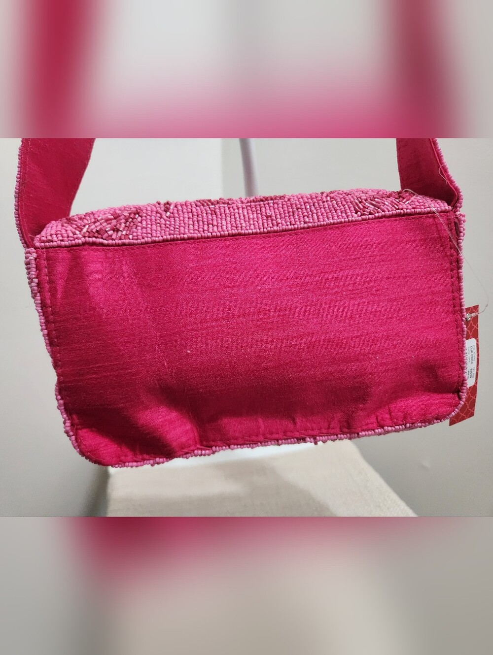 Kelly & Katie Pink Beaded Floral Shoulder Bag! - Picture 5 of 6